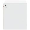 vidaXL Comodino a Parete con Luci LED Bianco