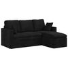 vidaXL Divano Nero 178 x 134 x 80 cm Velluto