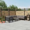 vidaXL Set Divani da Giardino 8 pz con Cuscini in Polyrattan Antracite