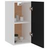vidaXL Mobile Pensile &ldquo;Lyon&rdquo; Nero 29,5x31x60 cm in Legno Multistrato
