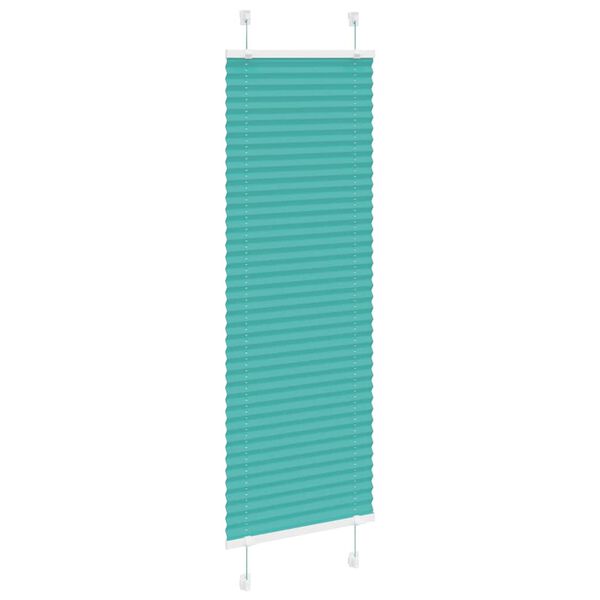 vidaXL Tenda Plissettata Verde petrolio 50x150 cm Larghezza Tessuto