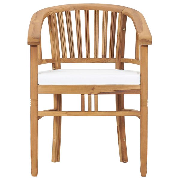 vidaXL Set da Pranzo da Giardino 5 pz con Cuscini in Massello di Teak