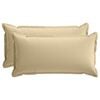 vidaXL Federa 2 pz HOUTEN Beige 40 x 80 cm Poliestere