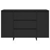 vidaXL Credenza con 3 Cassetti Nera 120x41x75 cm in Truciolato