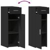 vidaXL Credenza Nera 30x42,5x93 cm in Legno Multistrato