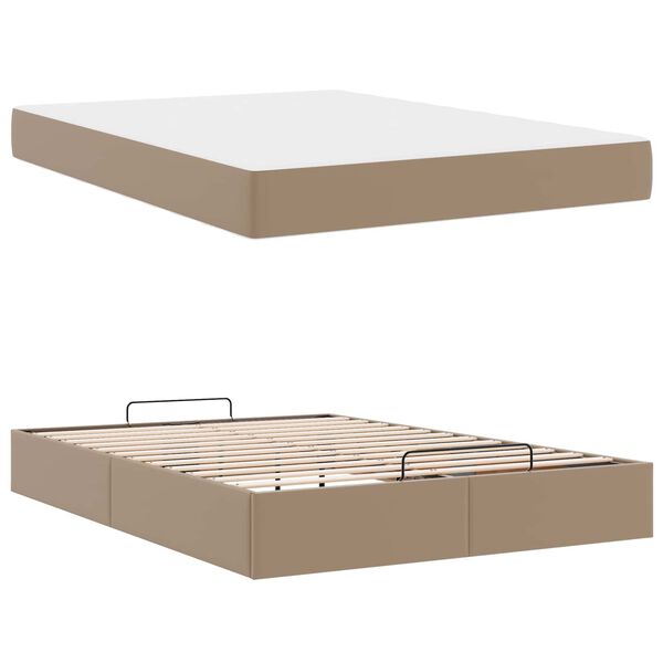 vidaXL Struttura letto con materasso con materasso 2 pcs Tanno PVC