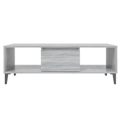 vidaXL Tavolino da Salotto Grigio Sonoma 103,5x60x35 cm in Truciolato