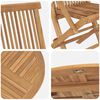 vidaXL Set da Pranzo per Giardino 5 pcs Marrone Legno di teak solido