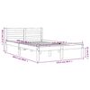 vidaXL Letto senza Materasso Marrone Cera 120x200 cm in Legno di Pino