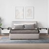 vidaXL Comodini a Muro 2 pz Bianchi 45x26x28,5 cm