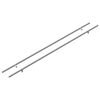 vidaXL Maniglia per Armadio 2 pz Argento 900 mm Acciaio inossidabile