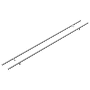vidaXL Maniglia per Armadio 2 pz Argento 900 mm Acciaio inossidabile