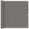 vidaXL Schermo da balcone Grigio Chiaro 120 x 400 cm HDPE e alluminio