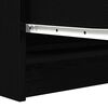 vidaXL Credenza Rovere Nero 100x35x76 cm in Legno Multistrato