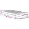 vidaXL Letto senza Materasso Marrone Cera 100x200 cm in Legno di Pino