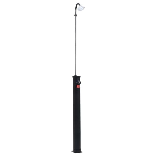 vidaXL Doccia Solare da Giardino Nera 215 cm 8 L