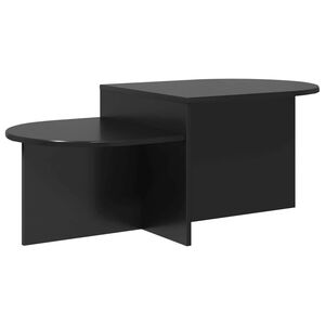 vidaXL Tavolino da salotto Rovere Nero 100 x 50 x 40 cm