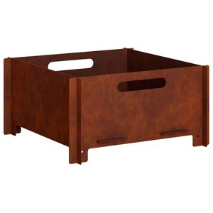 vidaXL Focolare Ruggine 40 x 40 x 20 cm Acciaio Corten