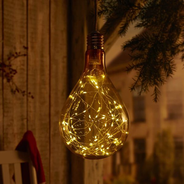 Luxform Lighting Luce LED Pera a Batteria su Stringa PS160 Trasparente