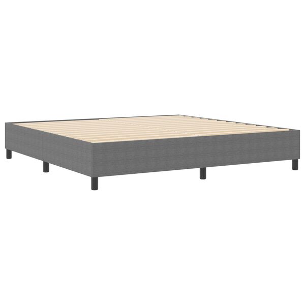 vidaXL Struttura letto piattaforma Grigio chiaro 200 x 200 cm Tessuto