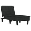 vidaXL Chaise Longue in Velluto Nero