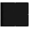 vidaXL Paravento da Balcone Nero 90x700 cm 100% Poliestere Oxford