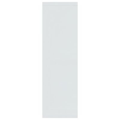 vidaXL Scaffale Parete Bianco Lucido 85x16x52,5 cm Legno Multistrato