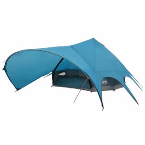 vidaXL Tenda Teepee per 9 Persone Blu e Grigio 502 x 502 x 297 cm