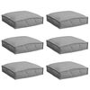 vidaXL Cuscino 6 pz Tessuto Oxford Grigio 40 x 40 x 8 cm
