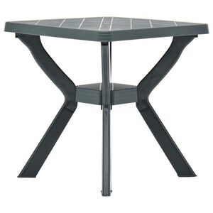 vidaXL Tavolo da Bistrot Verde 70x70x72 cm in Plastica