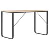 vidaXL Scrivania per Computer Nera e Rovere 120x60x73 cm
