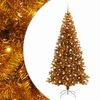 vidaXL Albero di Natale con 300 LED con supporto Oro 240 cm PET