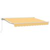 vidaXL Tenda retrattile manuale Sabbia 4 &times; 3 m Poliestere e Alluminio