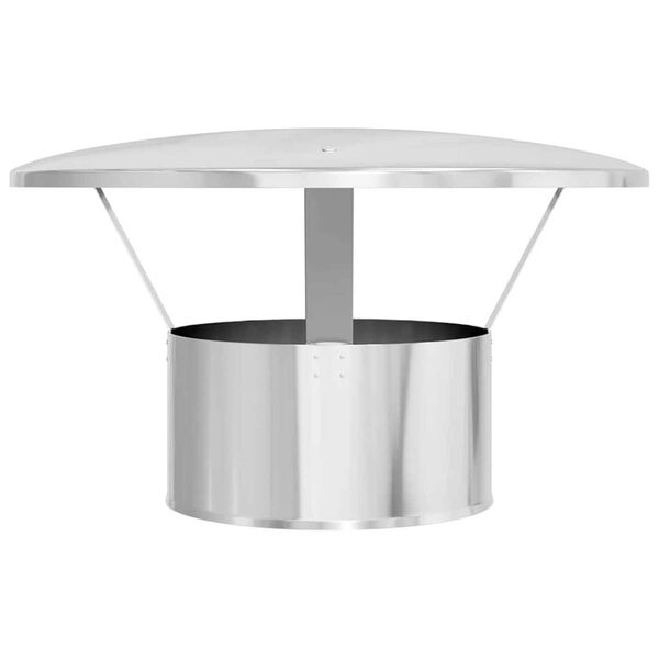 vidaXL Copertura per Camino Argento 35 x 35 x 20 cm