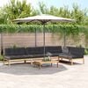 vidaXL Set Divano Pallet Giardino 5pz con Cuscini Massello Acacia