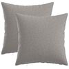 vidaXL Cuscino con cuscino HEERLEN 2 pz Grigio Nuvola Tessuto