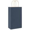 vidaXL Sacchetti di Carta 250 pz con Manici Blu 21x11x36 cm