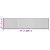 vidaXL Tappeto Rettangolare Marrone 70x300 cm in Bamb&ugrave;