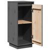 vidaXL Credenze 2 pz Grigie 31,5x34x75 cm in Legno Massello di Pino