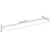 vidaXL Piano per Tavolo 140x50x3,8 cm Rettangolare Legno Mango Grezzo