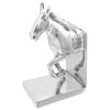 vidaXL Fermalibri 2 pz Argento 11 x 14 x 25 cm Alluminio