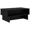 vidaXL Tavolino da salotto Rovere Nero 80 x 46 x 35 cm