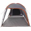 vidaXL Tenda Capanna con tetto Grigio e arancione 370 x 230 x 185 cm