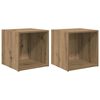 vidaXL Set mobile TV 2 pcs Rovere artigianale Legno multistrato