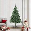 vidaXL Albero di Natale con 300 LED con supporto Verde 210 cm PVC