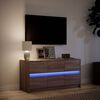 vidaXL Mobile Porta TV con LED Rovere Marrone 100x34x50 cm Truciolato