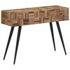 vidaXL Tavolino Consolle 110x34x80 cm Teak Massello di Recupero
