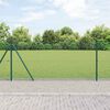 vidaXL Palo della recinzione Verde 25 x 1 m (rete 16 x 16 mm) Acciaio