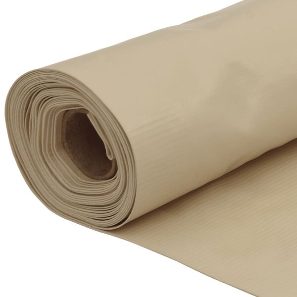 vidaXL Paravento Balcone Beige 75x500 cm in Tessuto Oxford