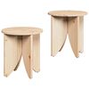 vidaXL Tavolino da salotto 2 pz Naturale 41,5 x 41,5 x 44 cm
